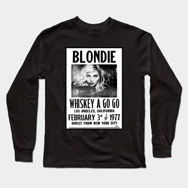 blondie 1977 Long Sleeve T-Shirt by MSDO-RRC